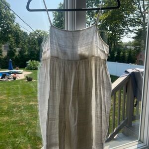 White Summer Babydoll Mini Dress